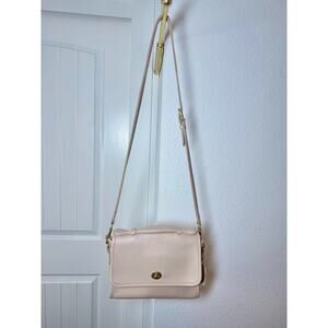 SOLD - Vintage Coach Court Bag - *RARE* Cream or Putty - 9870 90's cross body